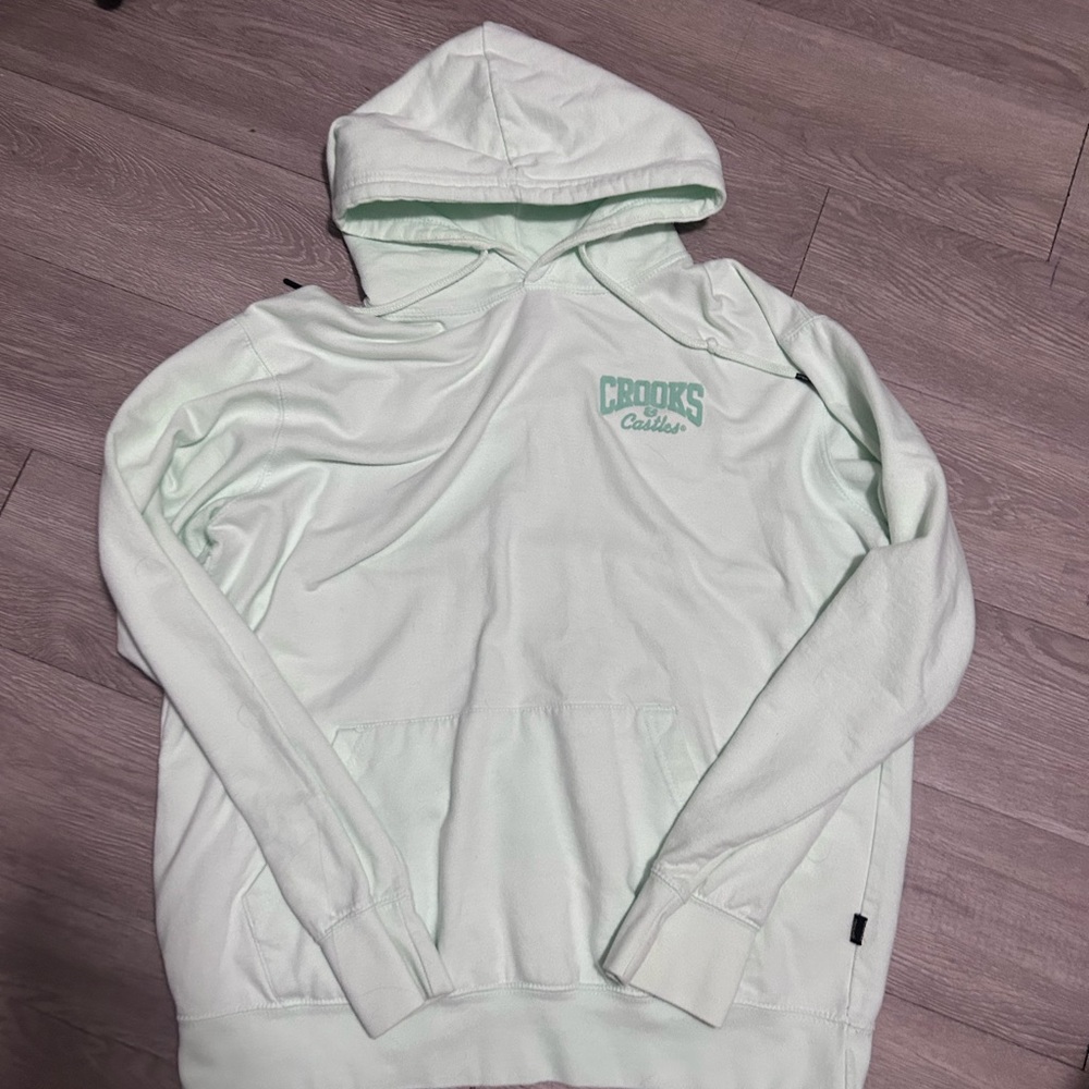 Crooks & Castles Mint Green Crewneck Hoodie